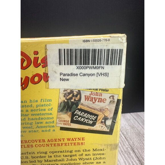 Paradise Canyon VHS Movie 1991 John Wayne - NEW SEALED! - Picture 3 of 6